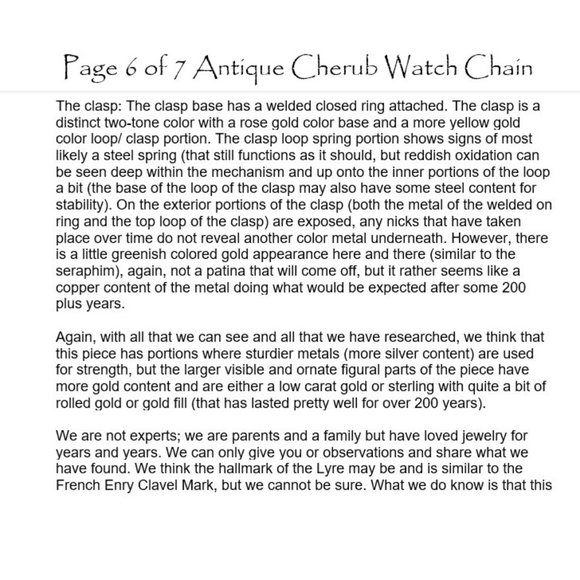 Antique Putti Cherub Seraphim Pocket Watch Chain - Picture 14 of 16